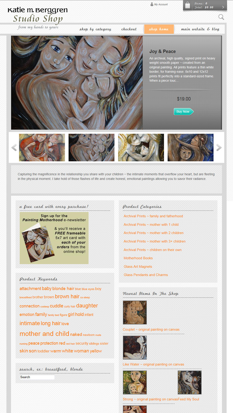 Katie m. Berggren online Studio Shop - now open!