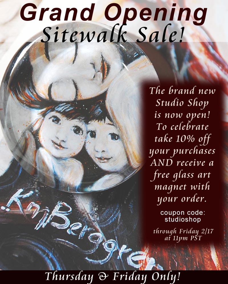 10% off Sale plus free glass art magnet